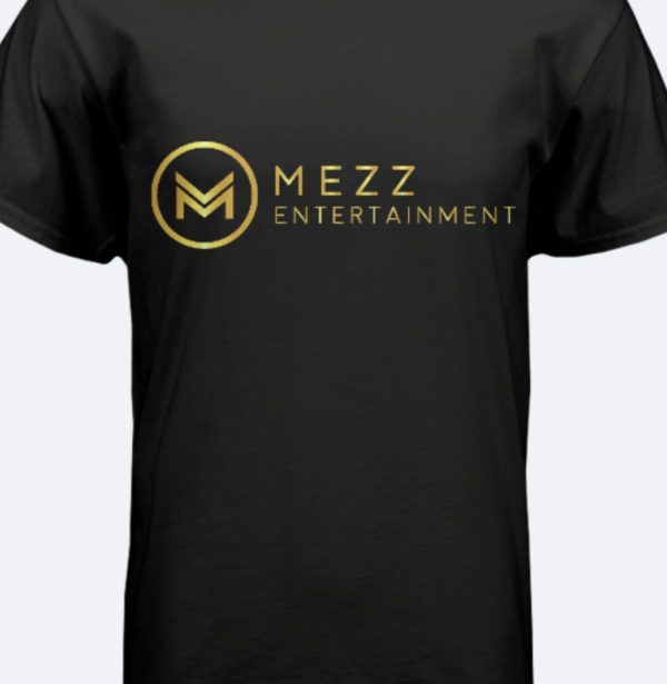 Mezz T-Shirt in Black with Gold