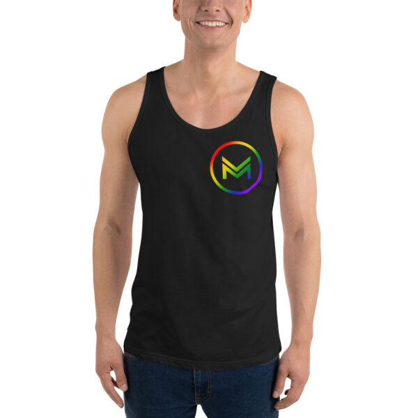 Mezz Pride logo black unisex tank top